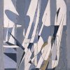 Louis Van Lint, Projection de Blanc et noir I ou Fugue, 1952, huile sur toile, 60 x 50 cm