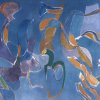 Louis Van Lint, Composition aquatique, 1976, huile sur toile, 205 x 246 cm